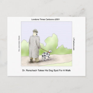Carte Postale Le Dr Rorschach Emmène Médor Faire Une Promenade D