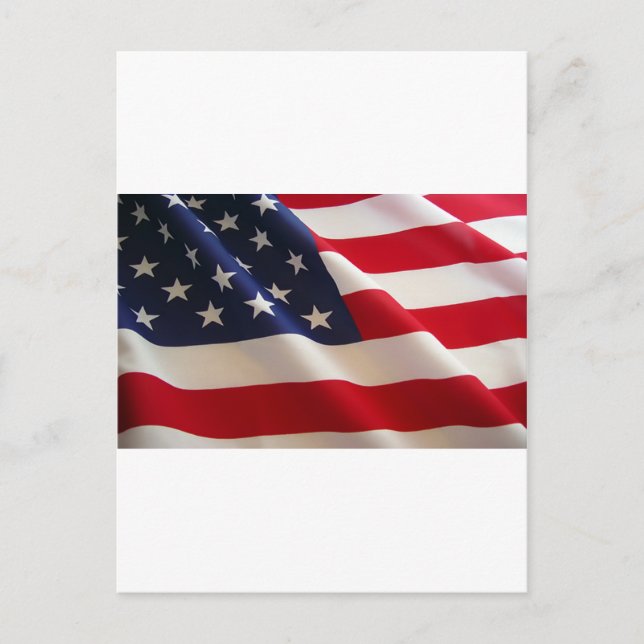 Carte Postale Le drapeau américain (Devant)
