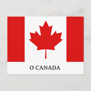 Carte Postale Le drapeau de la feuille d'érable du Canada