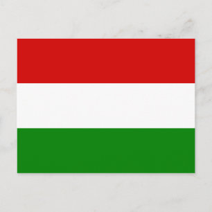 Carte Postale Le drapeau de la Hongrie