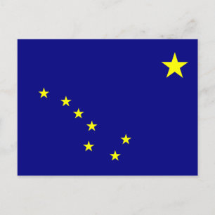 Carte Postale Le drapeau de l'Alaska