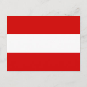 Carte Postale Le drapeau de l'Autriche