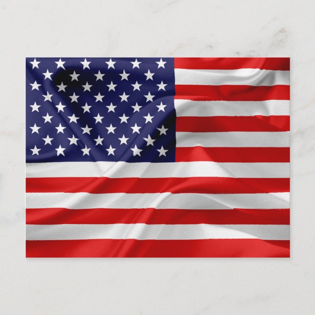Carte Postale Le drapeau des États-Unis d'Amérique (Devant)