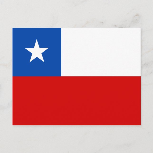 Carte Postale Le drapeau du Chili (Devant)