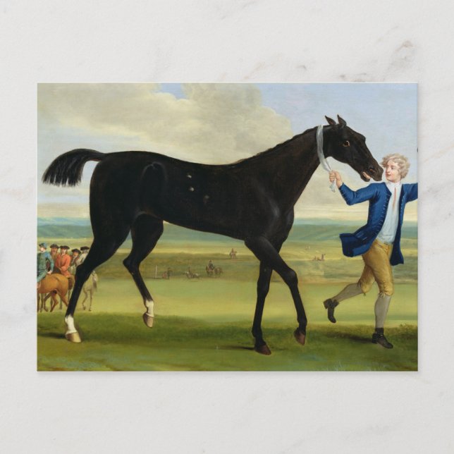 Carte Postale Le duc de Rutland 'Bonny Black', vers 1720 (huile  (Devant)