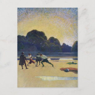 Carte Postale Le duel sur la plage