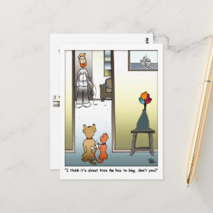 Carte postale 'Le faire mendier'