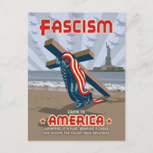 Carte Postale Le fascisme s'est envolé