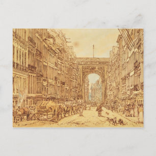 Carte Postale Le Faubourg et la Porte Saint-Denis, 1801