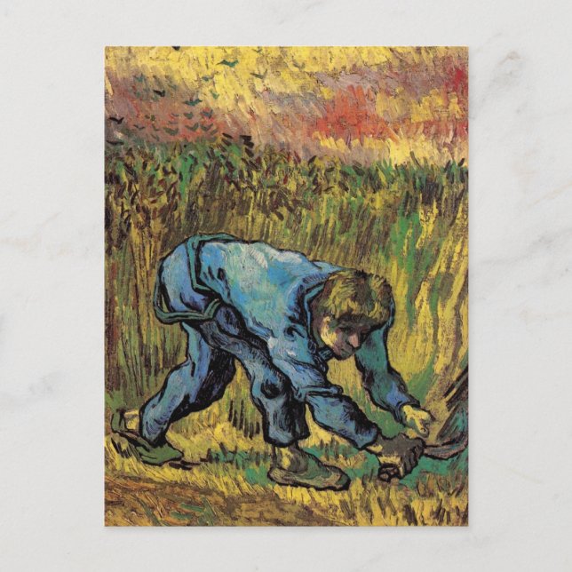 Carte Postale Le Faucheur à la faucille par Vincent van Gogh (Devant)