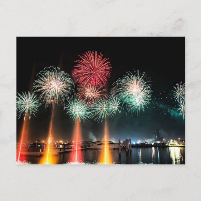 Carte Postale Le feu de Dubaï (Devant)