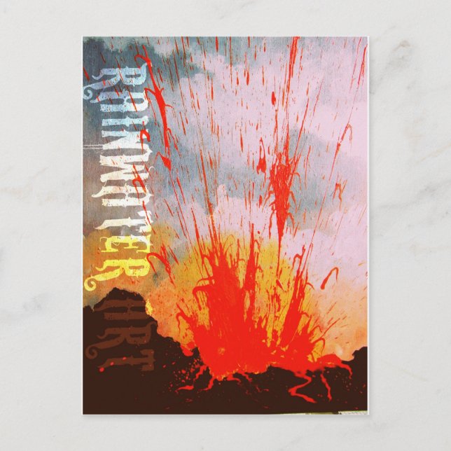 Carte Postale Le feu de Pele (Devant)