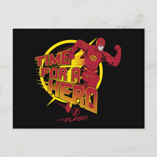 Carte Postale Le Flash | Graphique "Le Temps D'Un Héros" (Devant)