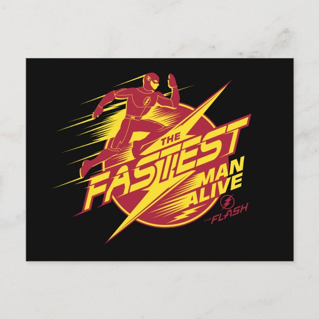 Carte Postale Le Flash | L'Homme Le Plus Rapide Vit (Devant)