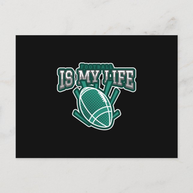 Carte Postale Le football est ma vie (Devant)