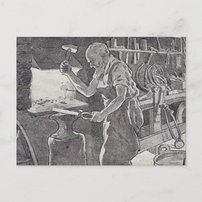 Carte Postale Le forgeron (Devant)