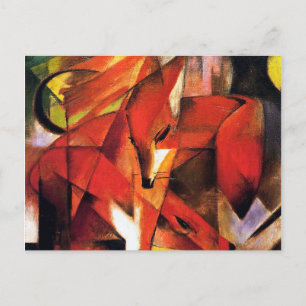 Carte Postale Le Fox par Franz Marc
