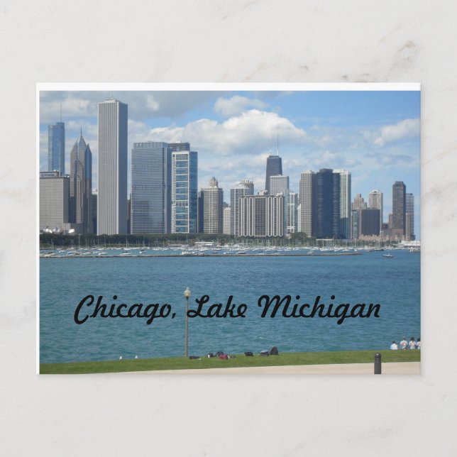 Carte Postale Le front de mer de Chicago, Illinois (Devant)