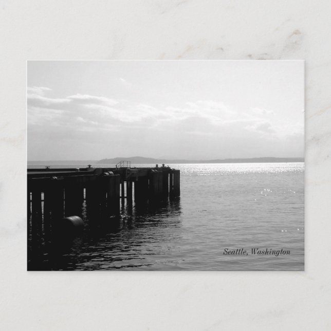 Carte Postale Le front de mer de Seattle (Devant)