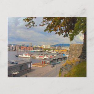 Carte Postale Le front de mer et la marina d'Oslo