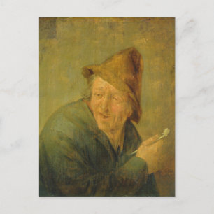 Carte Postale Le fumeur, 1640