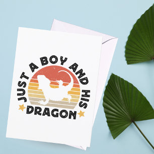 Carte Postale Le Garçon Et Sa Citation D'Amoureux Du Reptile Dra