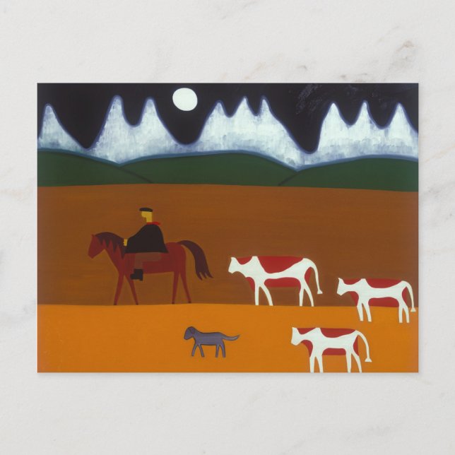 Carte Postale Le Gaucho et son bétail 2006 (Devant)