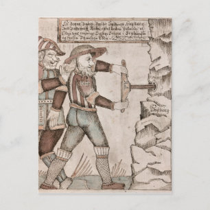 Carte Postale Le géant Baugi, persuadé par Odin