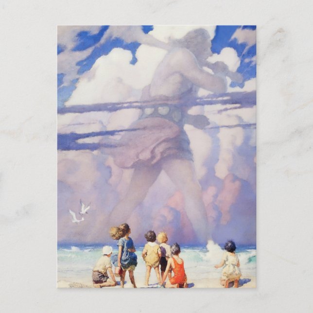 Carte Postale "Le géant" Fairy Art par NC Wyeth (Devant)