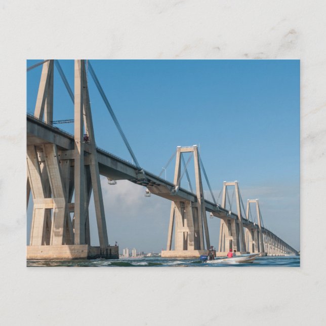 Carte Postale Le Général Rafael Urdaneta Pont Maracaibo Venezuel (Devant)