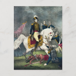 Carte Postale Le général William H. Harrison à la bataille