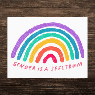 Carte Postale Le genre est un spectre arc-en-ciel