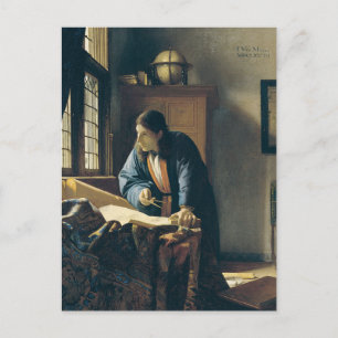 Carte Postale Le géographe par Johannes Vermeer Postcard