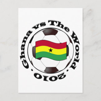 Carte Postale Le Ghana contre le monde