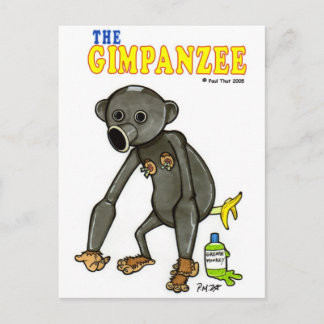 Carte Postale Le Gimpanzé