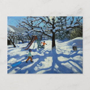 Carte Postale Le glissement en hiver Bourg St Moritz