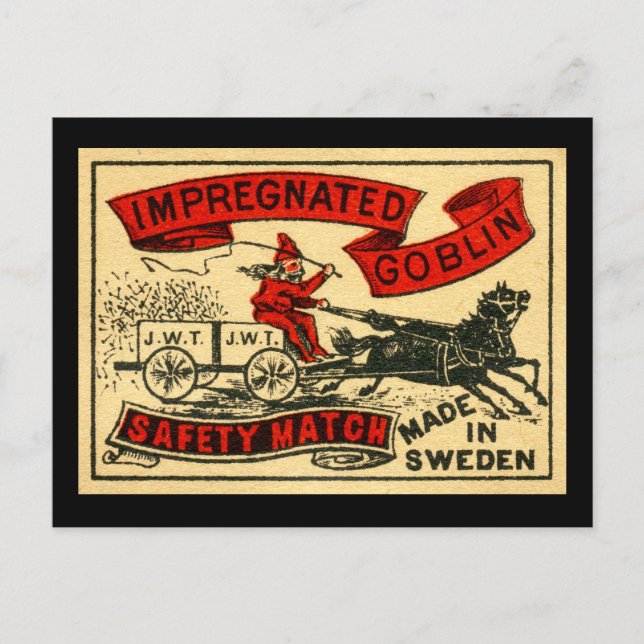 Carte Postale Le gobelin est enceinte (Devant)