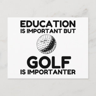 CARTE POSTALE LE GOLF EST IMPORTANT