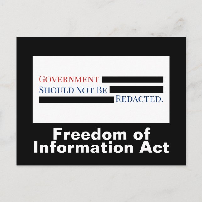 Carte Postale Le gouvernement ne doit pas être renversé FOIA (Devant)
