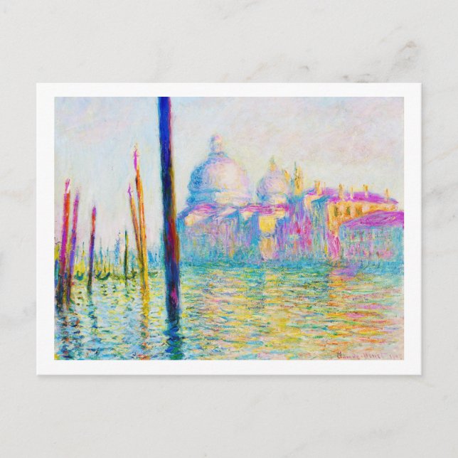 Carte Postale Le Grand Canal à Venise Claude Monet (Devant)