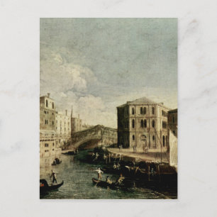 Carte Postale Le Grand Canal de Rialto par Canaletto
