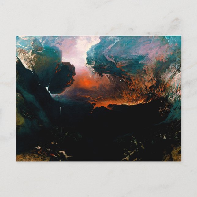 Carte Postale Le grand jour de sa colère par John Martin (1851) (Devant)