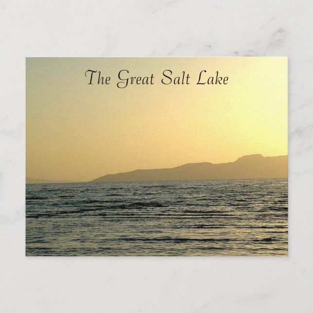 Carte Postale Le Grand Lac Salt (Devant)
