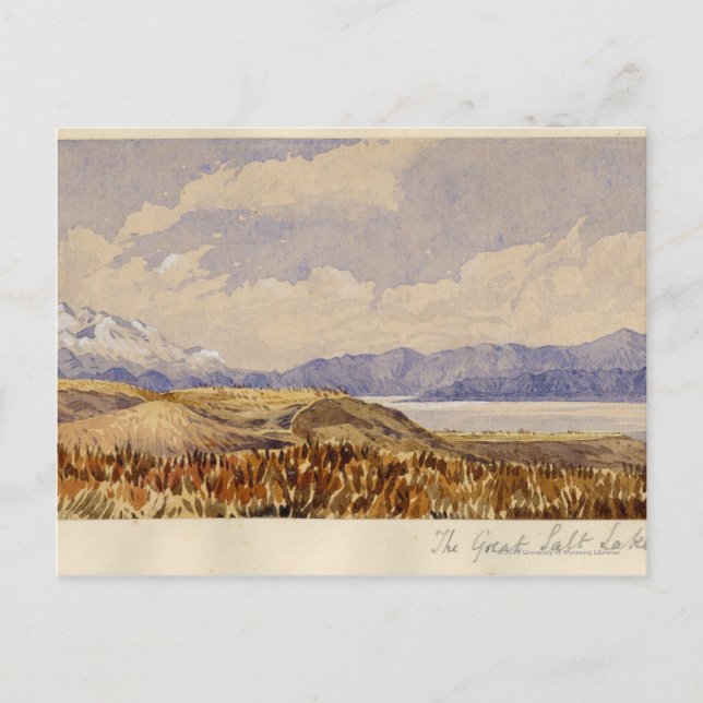 Carte Postale Le Grand Lac Salt, Utah (Devant)