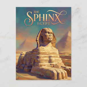 Carte Postale Le Grand Sphinx de Gizeh Égypte