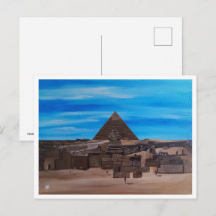 Carte Postale Le Grand Sphinx et la pyramide de Khafre