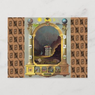 Carte Postale Le graphique maçonnique