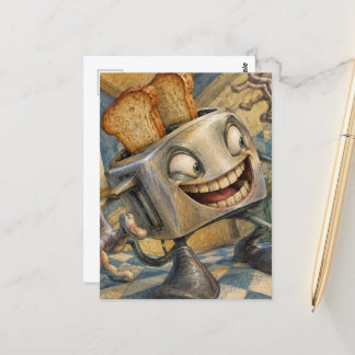 Carte Postale Le grille-pain est vivant