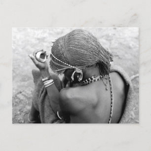 Carte Postale Le guerrier maasaï du Kenya Moran