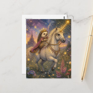 Carte Postale Le hérisson et la licorne